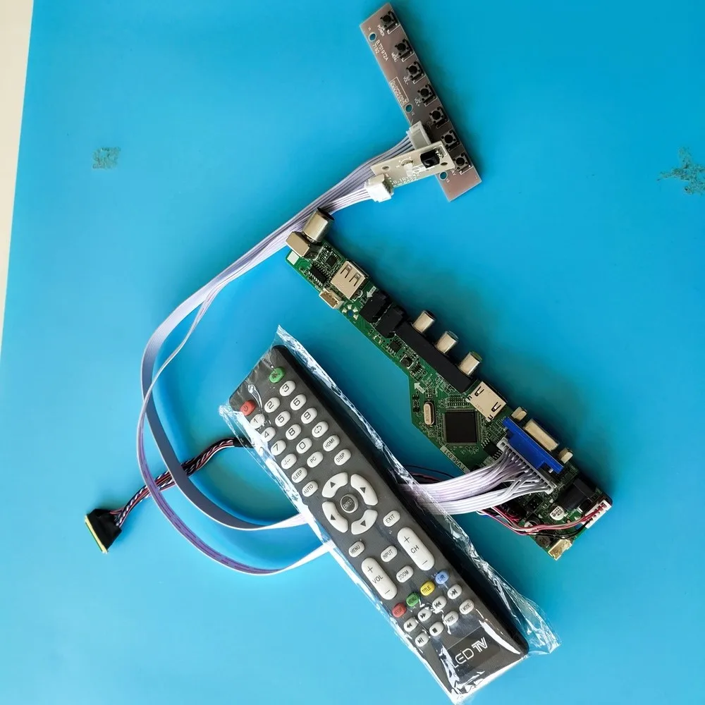 Комплект для ЖК-дисплея M101NWT2 R1/R2/R0/R3/R4 AV с USB и панелью, СВЕТОДИОДНЫЙ пульт ДУ для телевизора, HDMI-совместимый дисплей, контроллер VGA 1024x600, Doard Screen