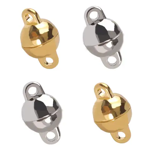 Stainless Steel Strong Magnetic Clasps Oval Shape Magnetic Clasp For Bracelet Making Magnet Converter DIY Jewelry Accessories