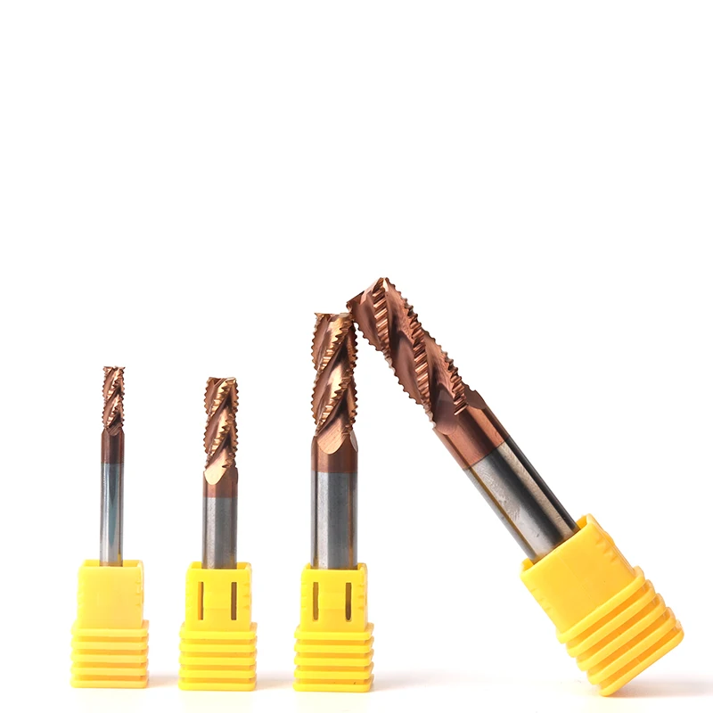 HRC60 16 Mm 18 Mm Karbida Roughing End Mills Panjang 100 Mm Penggilingan Cutter 4 Seruling 3F Bubut End Mill alat untuk Baja Aluminium Hidup Seadanya