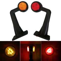 2Pcs LED Position Light Trailer Side Marker Lights 12V 24V Truck Rear Lights Cargo Car Clearance Lamp Red Amber Signal
