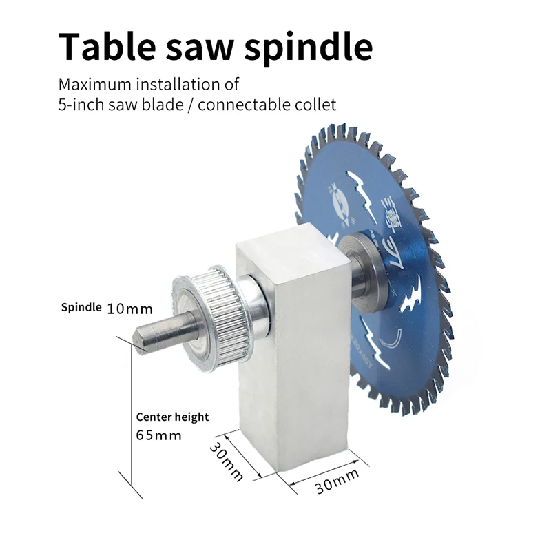 Miniature Table Saw Lifting Spindle DIY Woodworking Home Saw Cutting Machine Belts Polishing Spindle Saw Bearing Seat