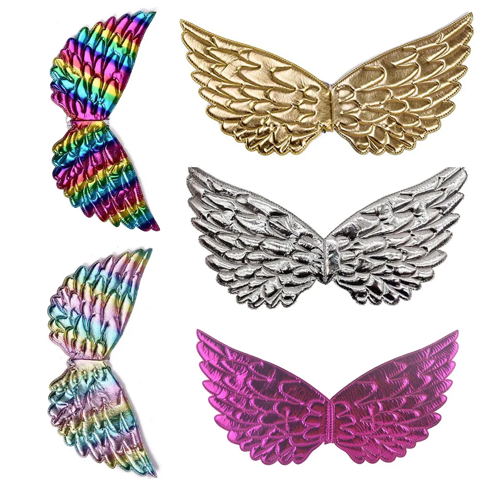 Girls Unicorn Fairy Rainbow Wings for Kids Princess Costume Accessories Birthday Halloween Party Cosplay