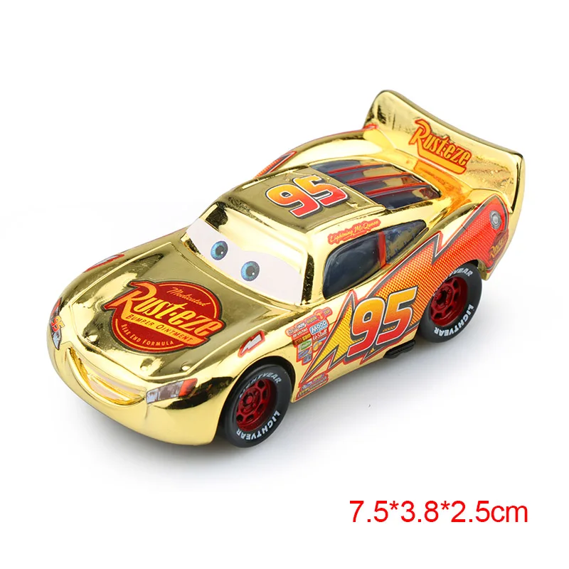 Disney Pixar Cars 2 3 Lightning McQueen Jackson Storm Doc Hudson Mater 1:55 Diecast Metal Alloy Model Car Birthday Gift Boy Toys