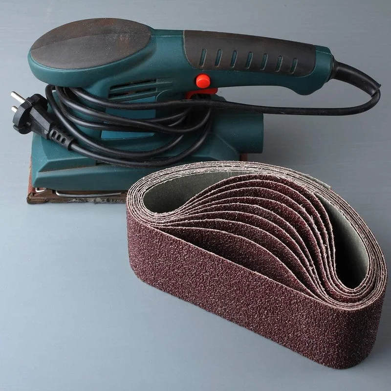 Sanding Belts for Abrasive Tool, Belt Sander, Sandpaper, Aluminum Oxide, 40, 60, 80, 100, 120, 240 Grits, 610x100mm, 10Pcs