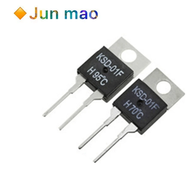 40 50 60 70 80 90 100 DegC NC Normally Closed NO Normally Open 1.5A Thermal Switch Temperature Sensor Thermostat KSD-01F JUC-31F