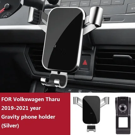 

Mobile Phone Holder For Volkswagen T-ROC Teramont Tharu Air Vent Mount Bracket GPS Phone Holder Clip Stand in Car