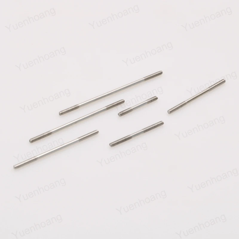 10PCS M3 M4 Threaded Tie Push Rod Stainless Steel Screw Servo Linkage Connect Fastener Bars Link Pushrod CW CCW for RC Car Boat