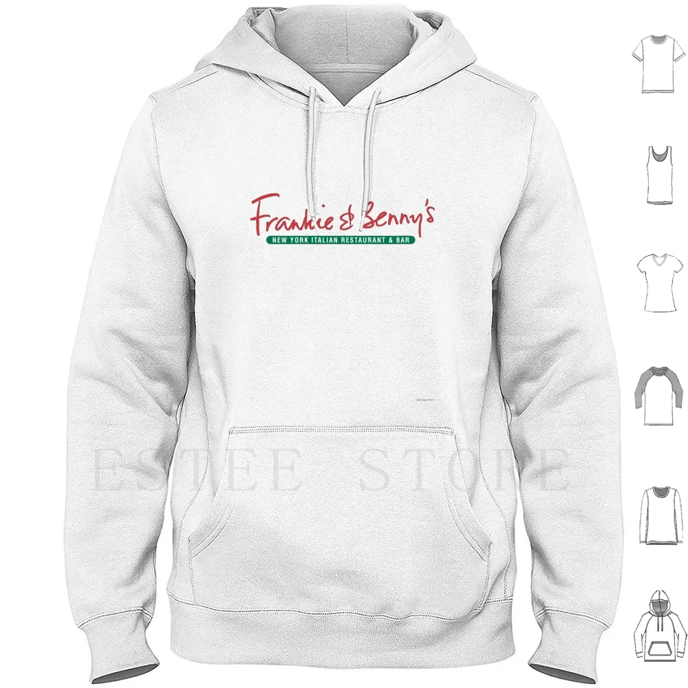 Frankie y Benny's Sudadera con capucha de manga larga Frankie y Bennys Logo Nandos Pizza Hut restaurante uniforme italiano americano cena