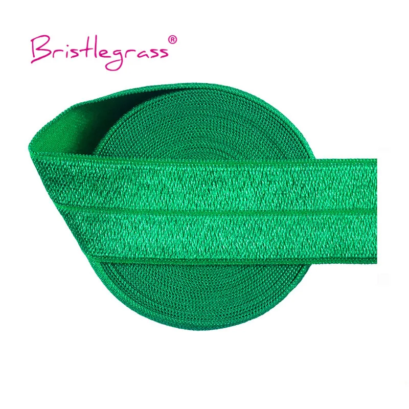 BRISTLEGRASS Großhandel 50 Yard 1 Zoll 25mm Glänzendes FOE Faltbares Elastisches Spandex-Satinband für Stirnbänder, Haarbänder, Kleider und DIY-Näharbeiten – Detail 35