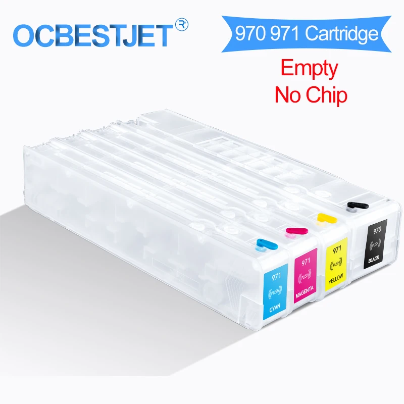 Refill Ink Cartridge Without Chip For HP 970 971 970XL 971XL Officejet X451dn X451dw X551 X576dw X476dw X476dn Pagewide Printer