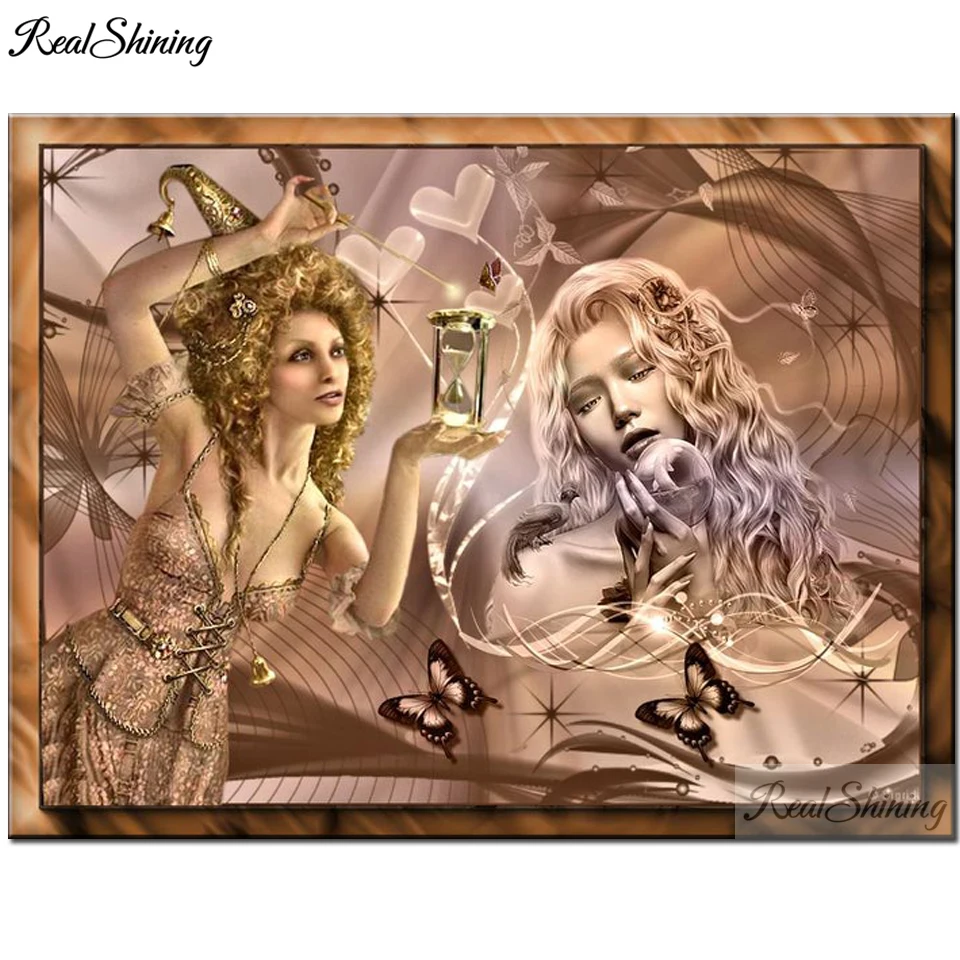 Fantastic Butterfly Lady Hourglass 5D Diy Diamond Painting Picture Of Rhinestone Cross Stitch Mosaic Diamond Embroidery T592