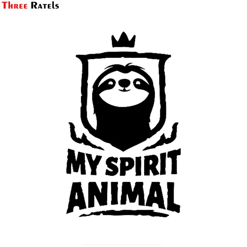 Three Ratels FTZ-24# 15x9.5cm My Spirit Animal Sloth Vinyl Decal car Sticker | auto Trucks Vans SUVs Walls Cups Laptops