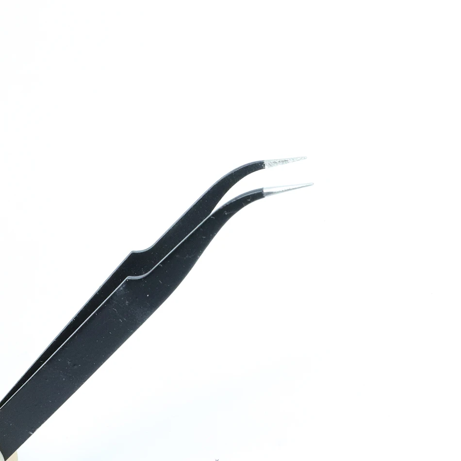 6Pcs ESD Anti-StaticสแตนเลสสตีลแหนบอุตสาหกรรมPrecisionโค้งตรงแหนบซ่อมเครื่องมือ2020