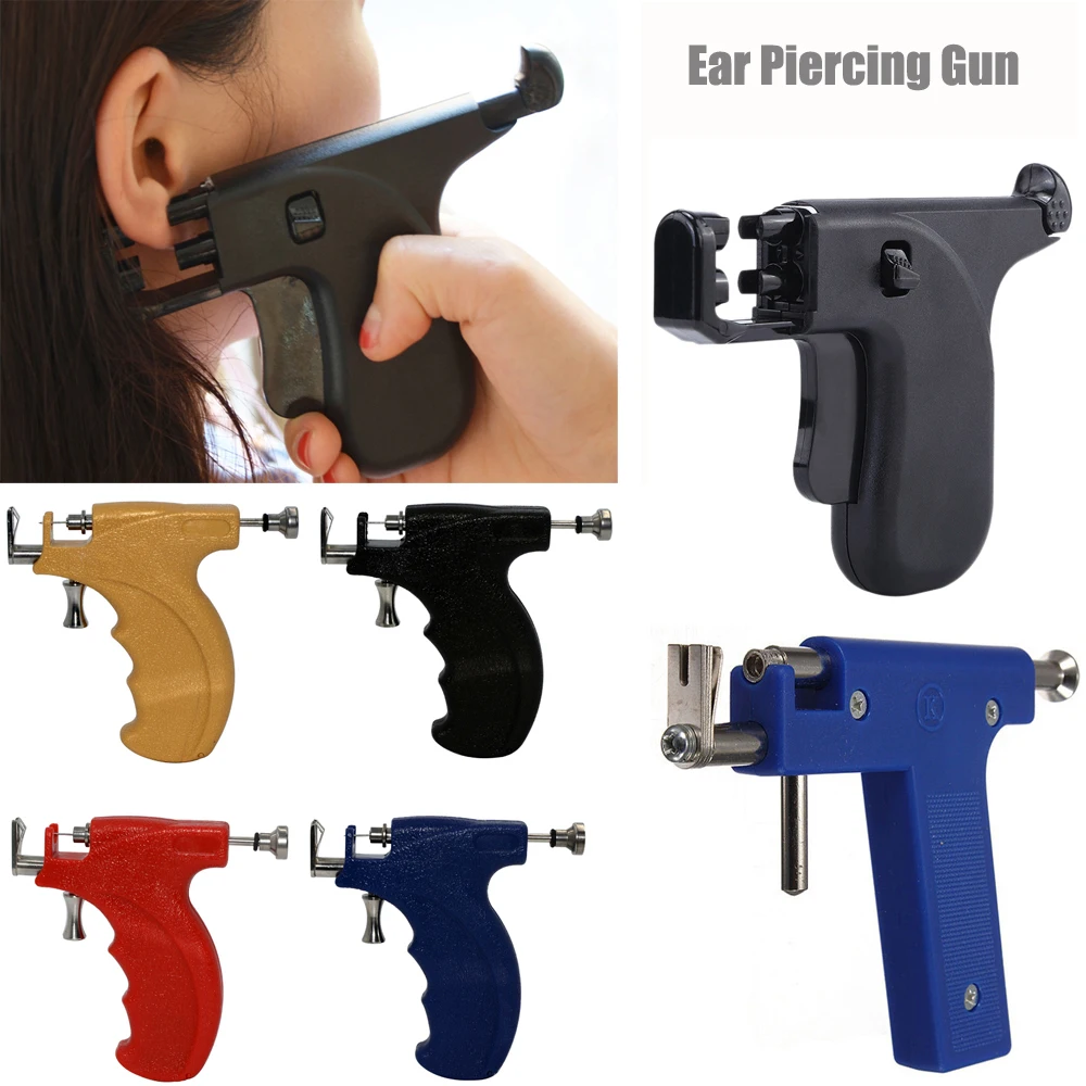 Professional Ear Piercing Gun Tools Kit Ear Stud steel Earring Body Piercing Gun Set No Pain Safe Sterile