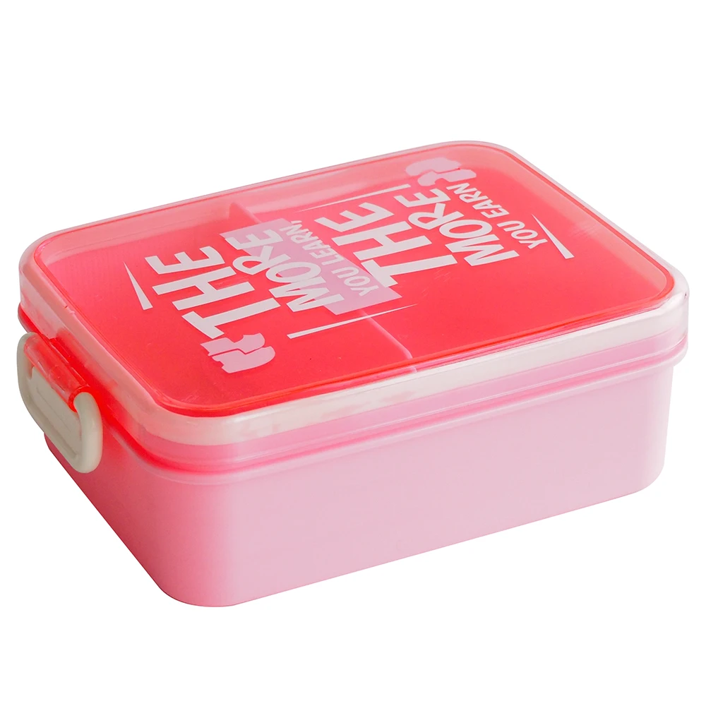 Enkellaags magnetron lunchbox verzegelde gescheiden Bento-dozen voedselopslagcontainer voor volwassenen, studenten, kinderen lunch BPA-vrij