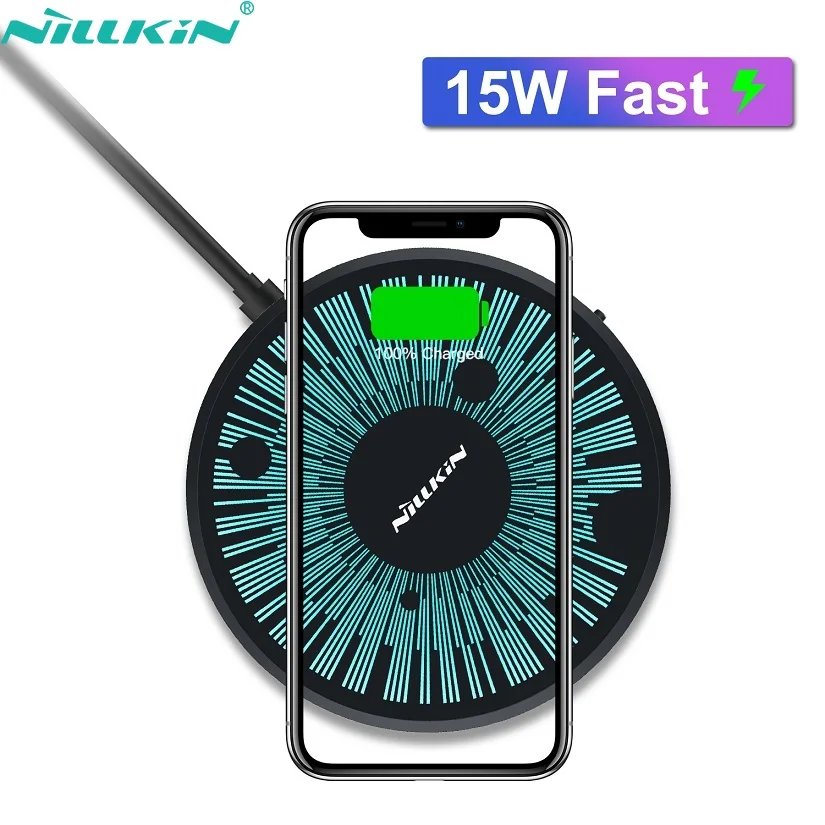 

15W Fast Wireless Charger For iPhone 13/13 Pro Max NILLKIN Qi Fast Wireless Charging For Samsung S21 Ultra Phone Charger Pad