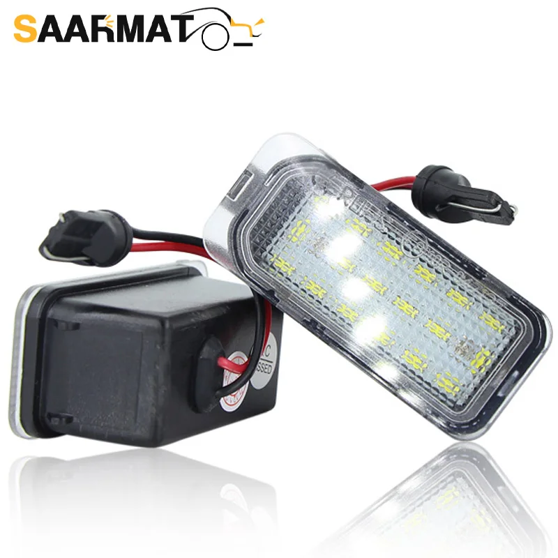 LED CANBUS License Plate Lights for Fiesta JA8 Focus DA3 5D DYB S-MAX C-MAX Grand C-max Mondeo BA7 Kuga AUTO Number lamps