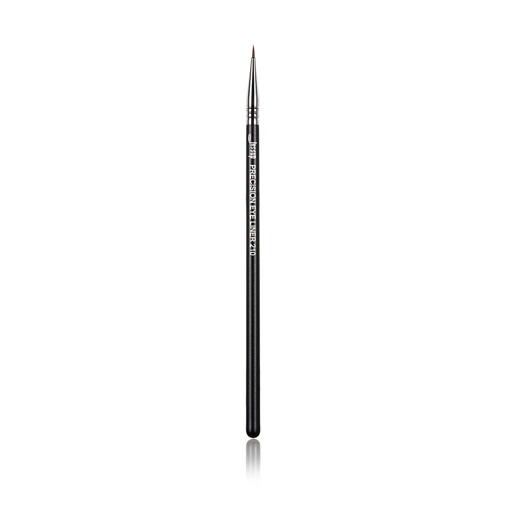 Jessup – Pinceau EYELINER de maquillage en fibres synthétiques, noir-argent, brosse de HAUTE PRÉCISION, outils et accessoire de cosmétiques, 210,