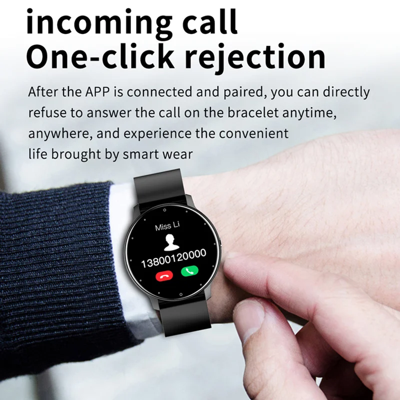 Smartwatch feminino com previsão do tempo em tempo real, rastreador de atividades, lembrete de notificação WhatsApp, IP67, impermeável