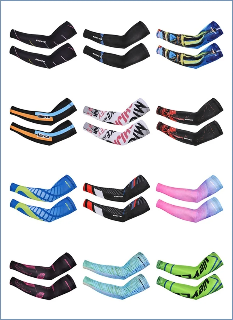 Sport Arm Hülse Kompression Manguito Rockbros Radfahren Sommer UV Schutz Fahrrad Manschetten Volleyball Tattoo Abdeckung Luvas Ciclismo – Detail 14