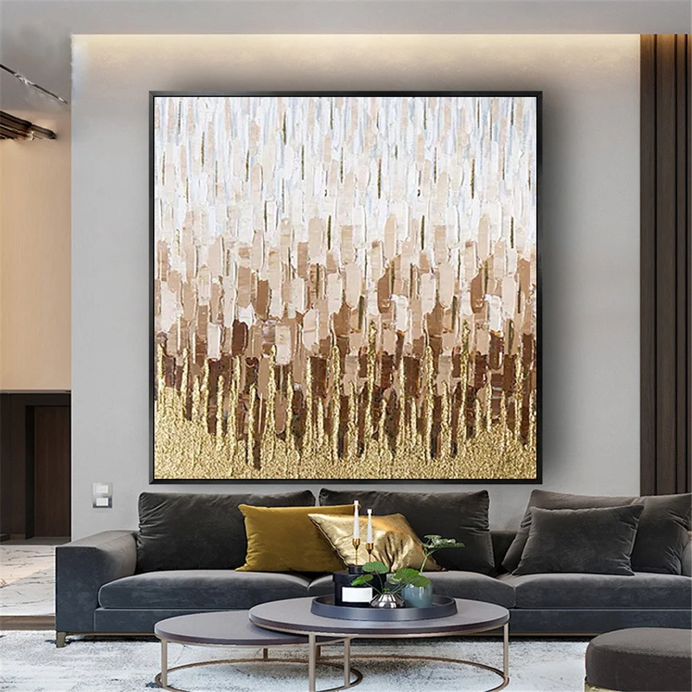 

Abstract Wall Painting 100% Hand Painted Oil Paintings Wall Art Canvas Abstract Artwork Carving Art For Hotel Living Room Decor