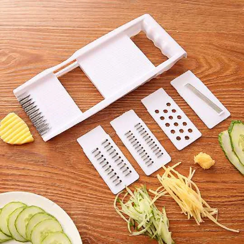 Mandoline Vegetable Fruit Slicer Grater Cutter Peeler Multifunctional Potato Peeler Carrot Grater Drain Basket Kitchen Tool