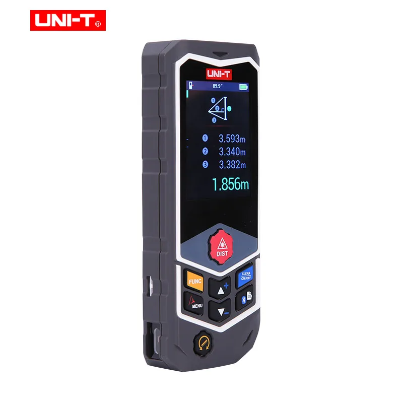 UNI-T LM120D PRO مقياس مسافات الليزر عجلة نوع المدى مكتشف الليزر مسطرة إلكترونية / قراءة الصوت مع بلوتوث