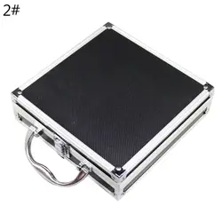 Portable Aluminum Alloy Tool Box Practical Storage Travel Carry for Case with Lining Sponge Inside Impact Resistant