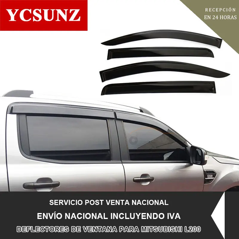 

Side Window Deflectors For Mitsubishi Triton L200 2015 2016 2017 2018 2019 2020 2021 Accessories Car Wind Deflector Guard Ycsunz