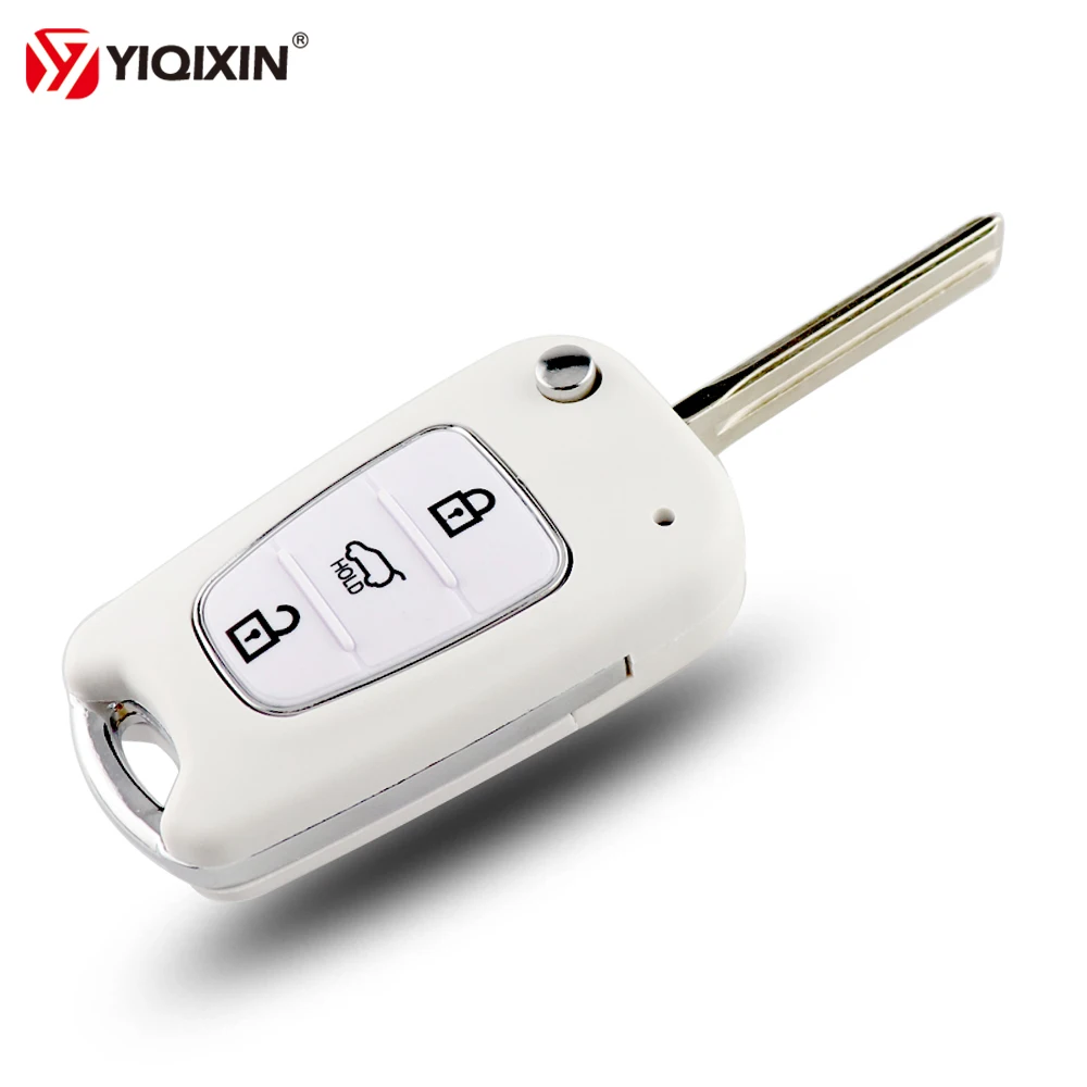 YIQIXIN 3 Button Flip Folding Remote Car Key Shell Case Fob Cover For Kia Rio 3 Picanto Sportage K2 K3 K5 For Hyundai IX35 I30