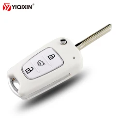 YIQIXIN 3 Button Flip Folding Remote Car Key Shell Case Fob Cover For Kia Rio 3 Picanto Sportage K2 K3 K5 For Hyundai IX35 I30