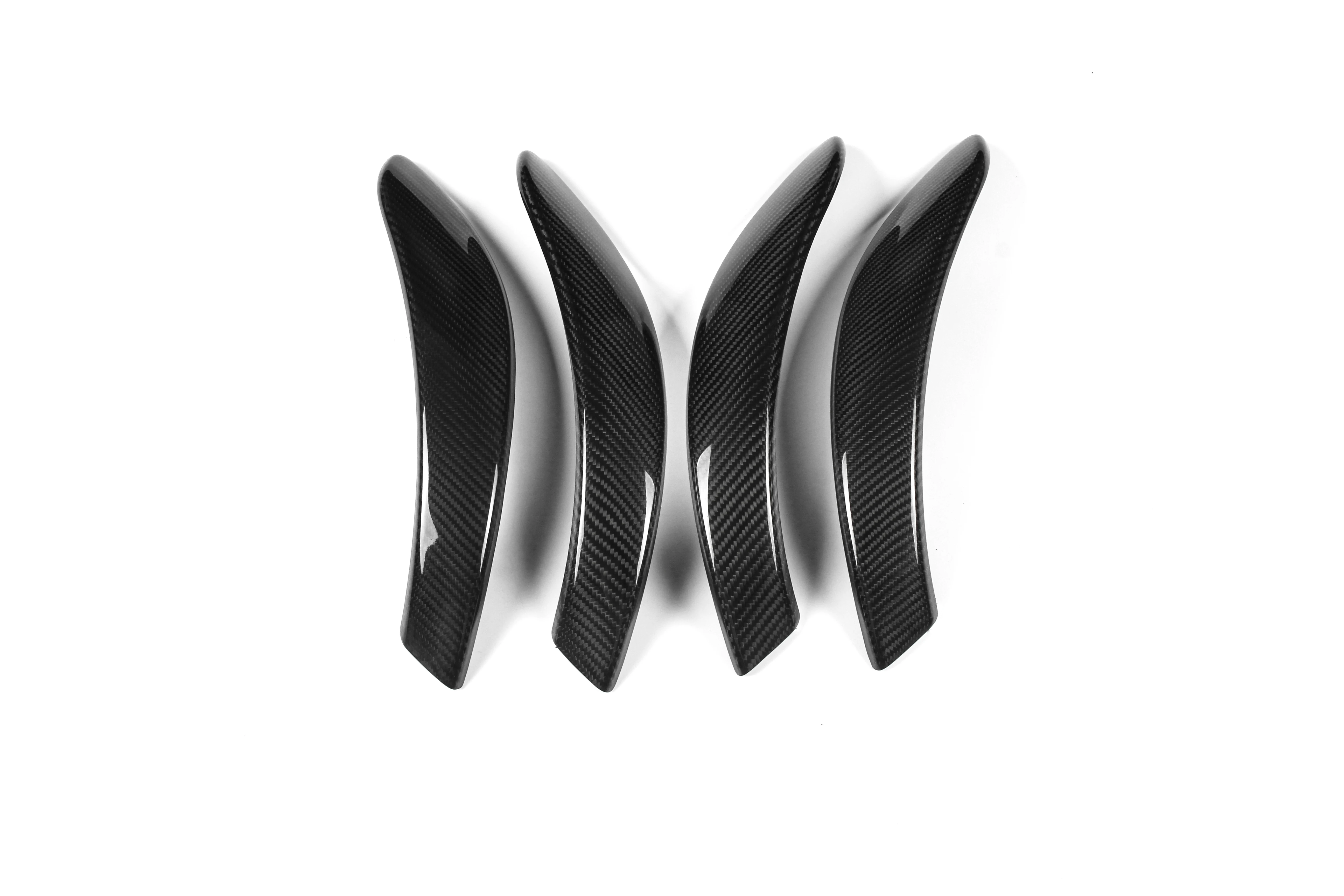 For BMW 3 Series F30 F34 4 Series F36 & F32 F33 2013-ON Gloss Black Real Dry Carbon Fiber Interior Door Handle Cover