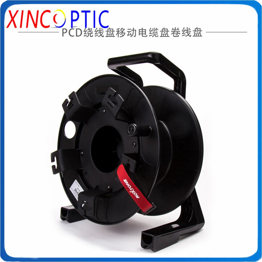 250M,SM,2Cores,G657A,LSZH/TPU,Armored Black Jacket,4.0mm,ODC Male to ODC Round Connector Fiber Patch Cord Cable with Reel PCD310