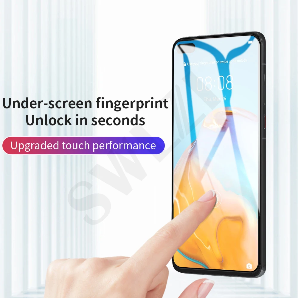 2/1Pcs cover film for Huawei P20 P30 P40 lite E tempered glass P smart pro Z S plus 2018 2019 2020 2021 phone screen protector