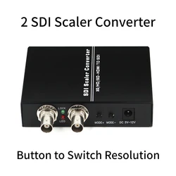 HDMI to SDI Scaler Converter Adjust resolution Full HD 1080P50/60Hz 3G/SD/HD HDMI to Dual SDI Audio Video Adapter for Camera TV