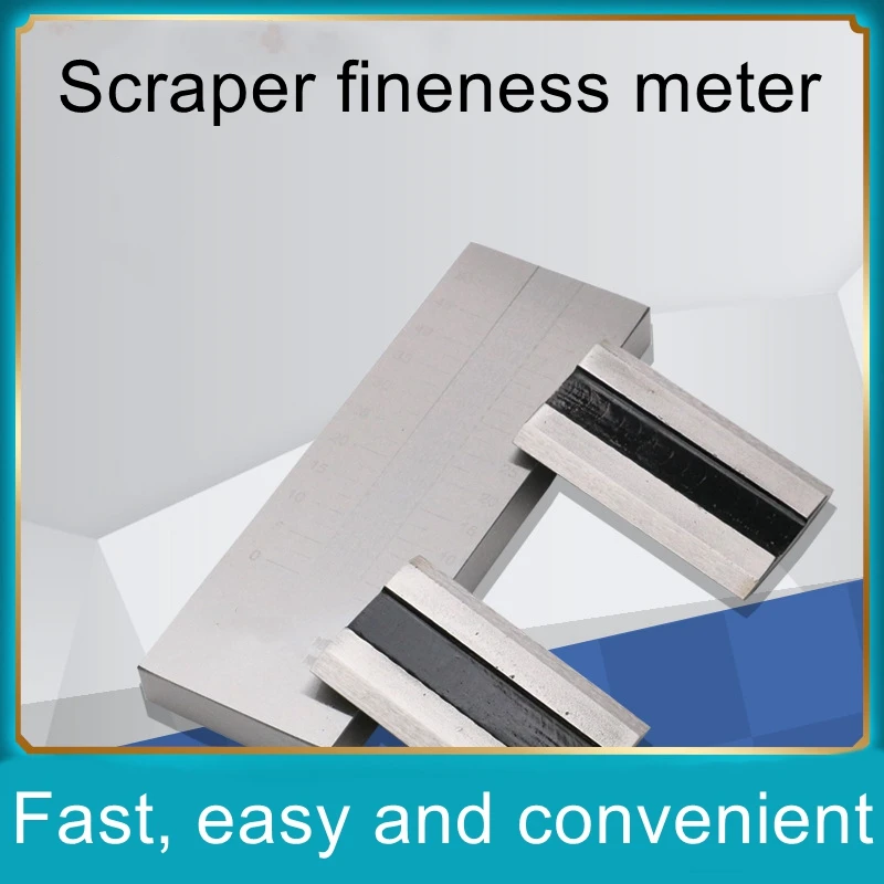 Single tank stainless steel scraper fineness meter, ink coating particle fineness test fineness board 0-25/50/100/150um