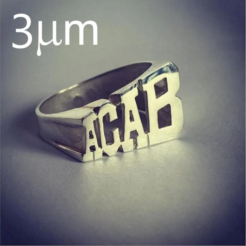 

3UMeter Hip Hop Name Ring Men ring Custom Ring Zirkonia Personalized Boboss Classic gold Ring Rose Gold With Number Custom Gifts