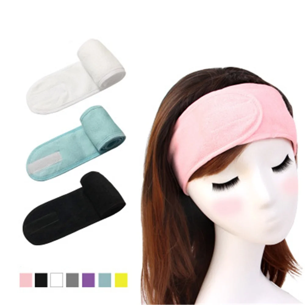 Adjustable Wide Hairband Yoga Spa Bath Shower Makeup Wash Face Cosmetic Headband For Women Ladies Make Up Accessories