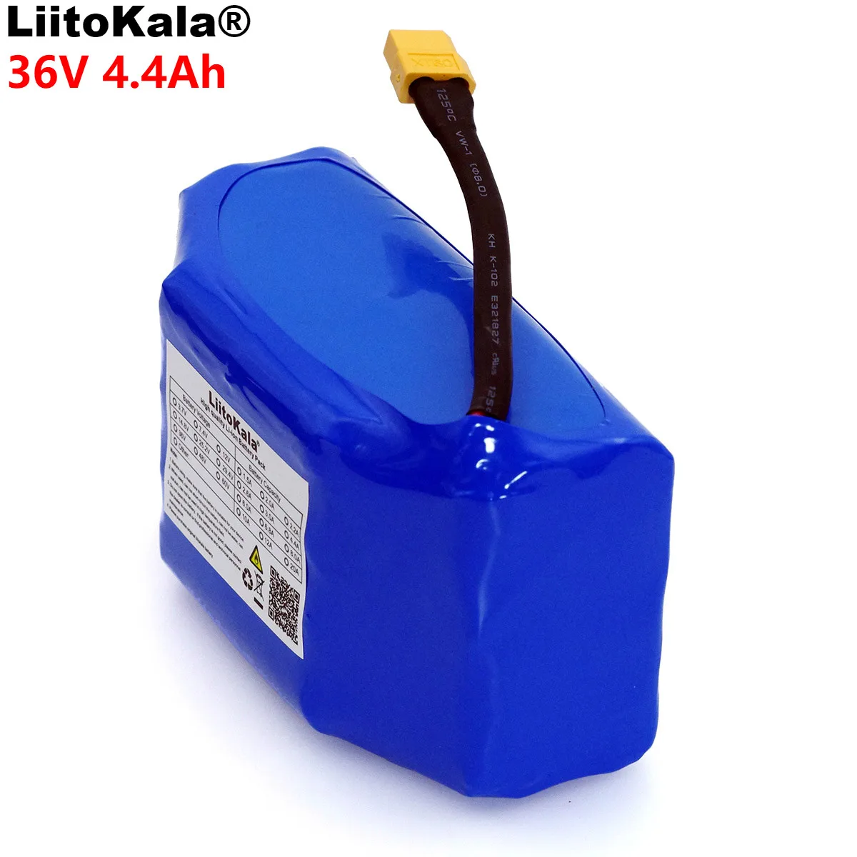 

LiitoKala 36V 4.4Ah 4400mah high drain 2 wheel electric scooter self balancing 18650 li-ion battery pack for Self-balancing Fits