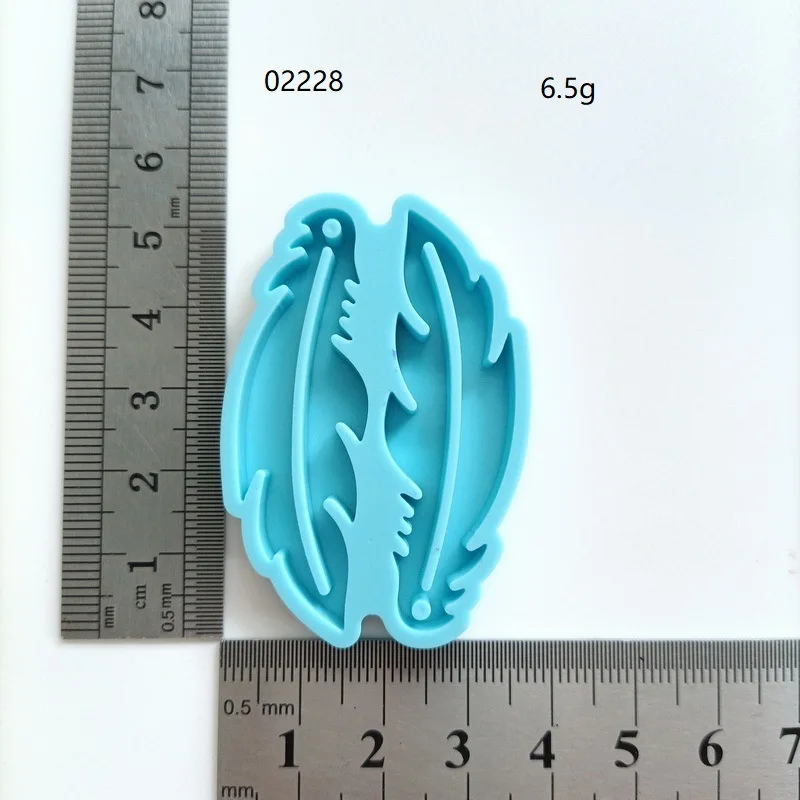 DIY Epoxy Epoxy Mould Dream Catcher Silicone Mould Feather Pendant Keychain Decoration Mirror Resin Mould