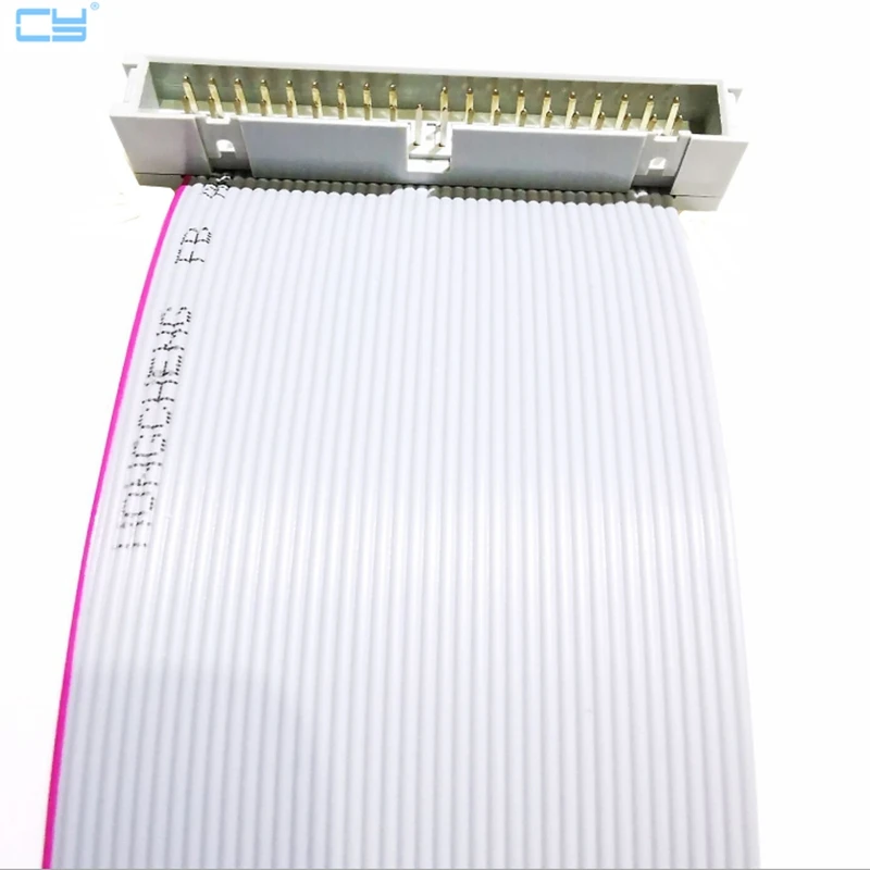 ยืดหยุ่นแบนฮาร์ดดิสก์ไดรฟ์ข้อมูลสาย 40Pin PC ชายหญิง IDE Hard Disk Drive Connector Extension ใหม่ C26 สาย