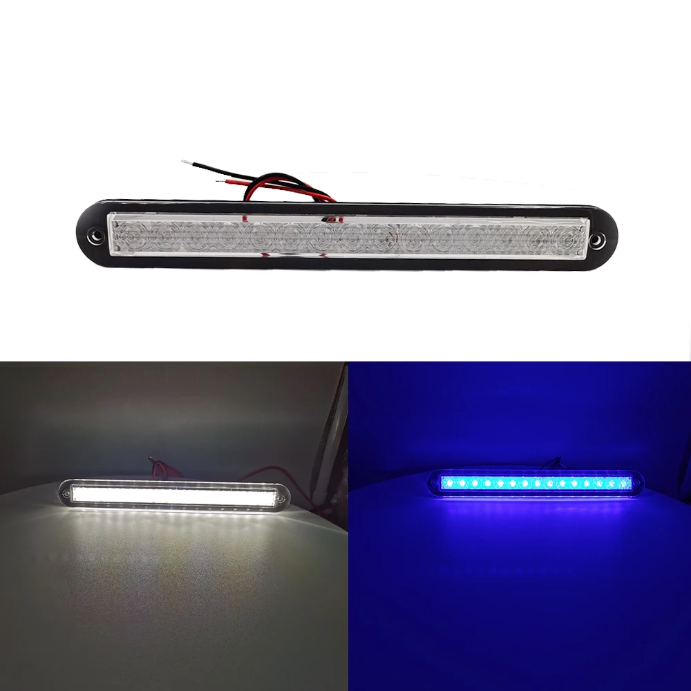 

Marine Yacht Navigation Waterproof Lamp White and Blue Bar lamp for Boat 12V LED IP67