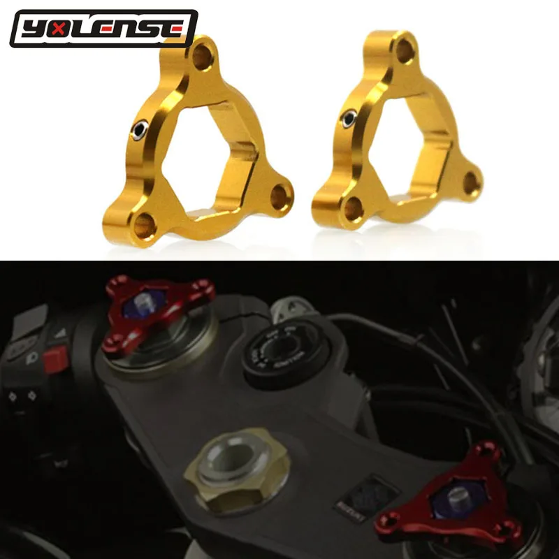 Für aprilia rsv mille 2008 2010 dorsoduro 2014-2018 motorrad 22mm cnc federgabel vorspannung versteller