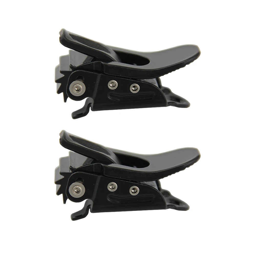 1 Pair Snowboard Strap-In Binding Parts Straps Black Ratchet Hardware Buckle With Metal Base 24mm Width Ski Accessories