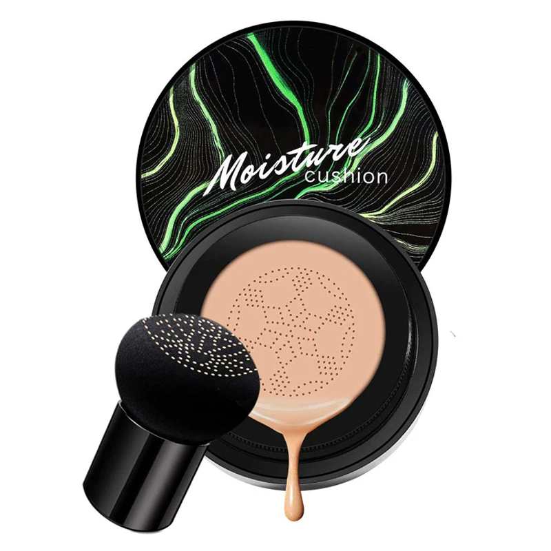 BB Air Cushion Foundation Mushroom Head CC Cream Concealer Whitening Makeup Cosmetics Waterproof Brighten Face Base Tone