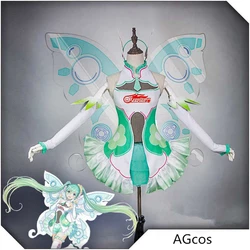 AGCOS Mikuku 2017 Racing Mikuu Cosplay Costume Woman Christmas Outfits Dress Cosplay