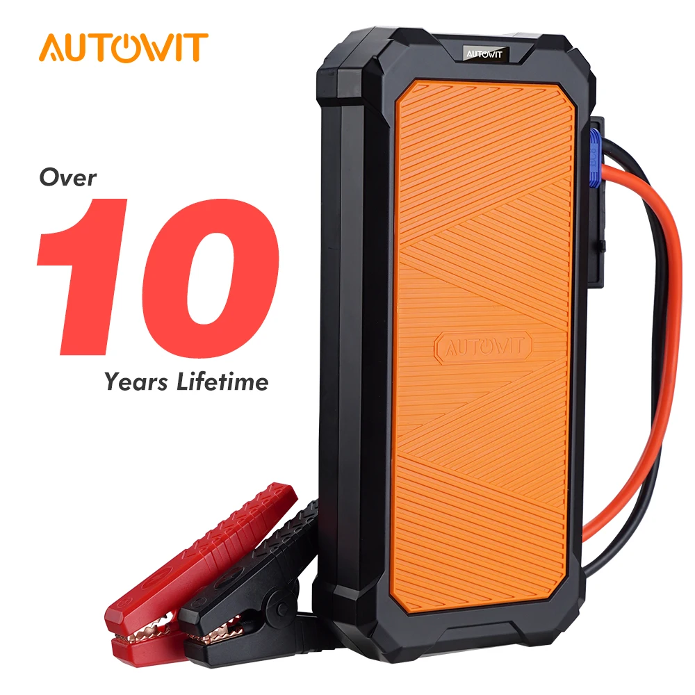 Autowit Car Jumpstarter 2, 12-Volt Battery-less Portable SuperCap (Up to 7.0L Gas, 4.0L Diesel) Engine Starter Car Accessories