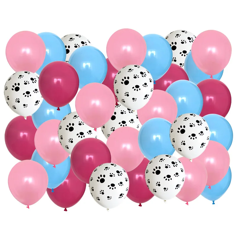 40 قطعة مزيج الكلب باو بالونات حفلة عيد ميلاد الديكور الأخضر صبي فتاة اللعب الكلاسيكية Globos الهيليوم الهواء نفخ كرات إمدادات الحفلات