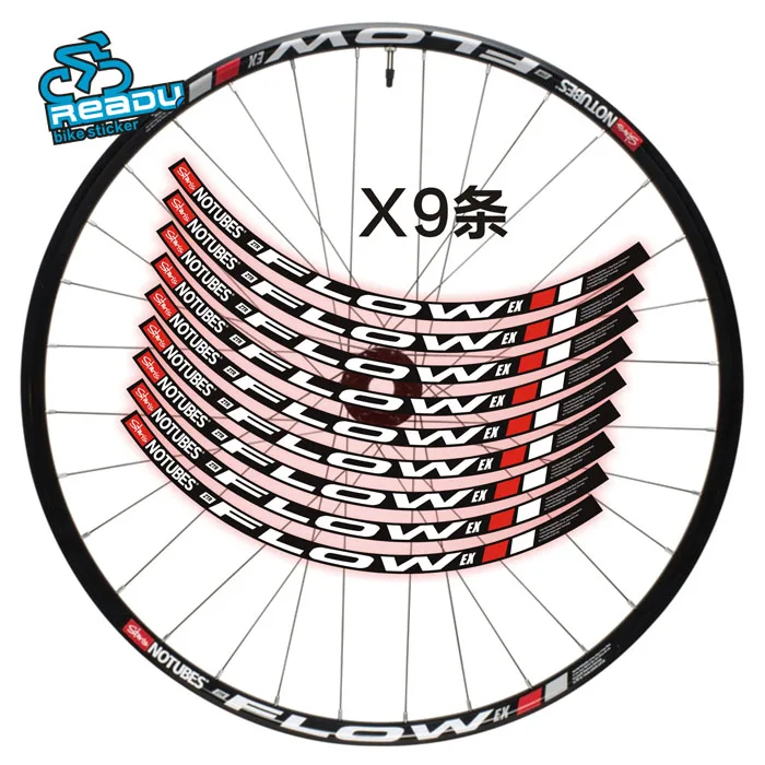 2016 NOTUBES FLOW EX mountain wheel rim stickers MTB bicycle rims decals wheelset stickers bike stickers for two wheels decals