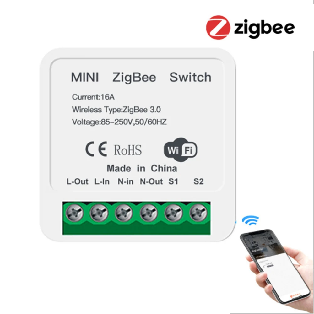 

Мини-модуль переключателя с поддержкой Wi-Fi, 16 А